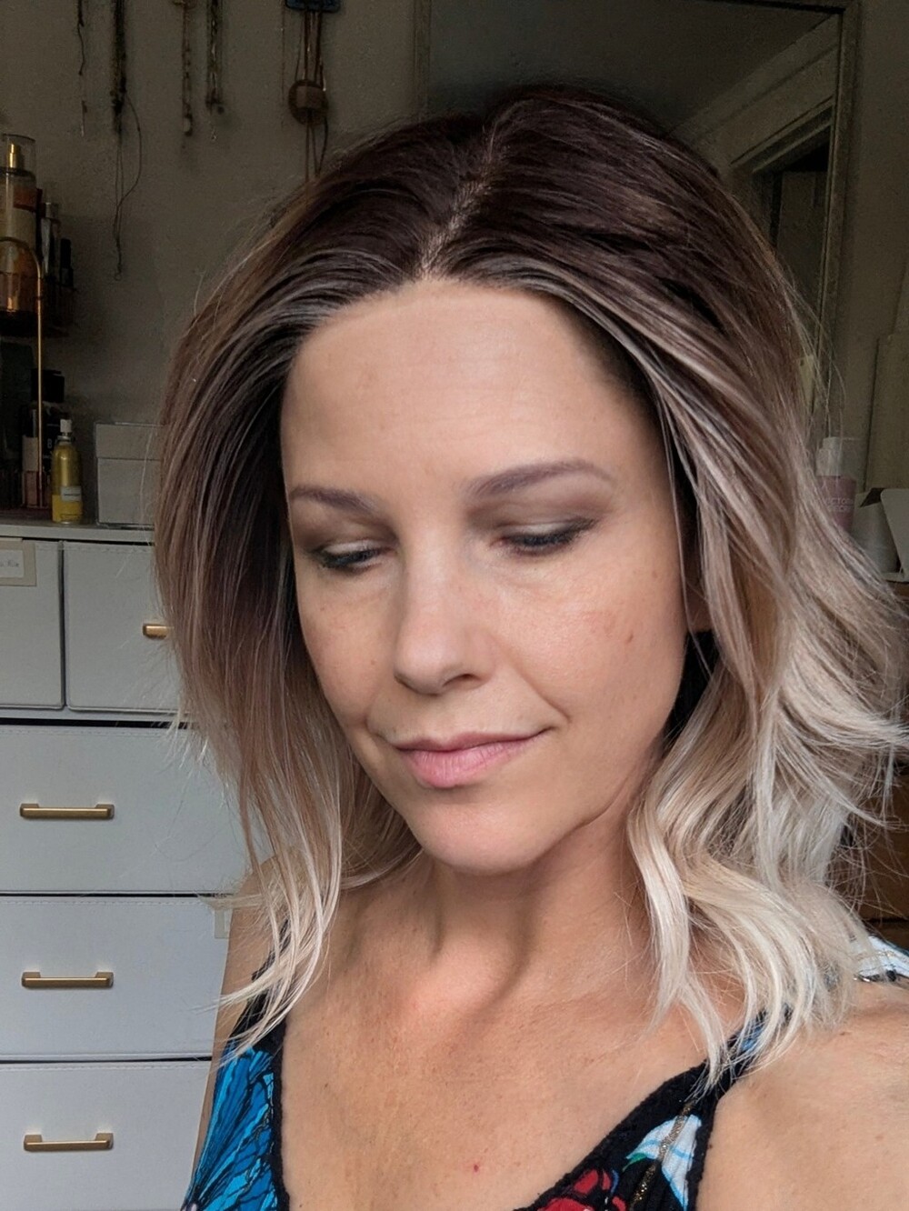 Dazzling Wavez wig in Melted Marshmallow, Rene of Paris, blonde ombre balayage
